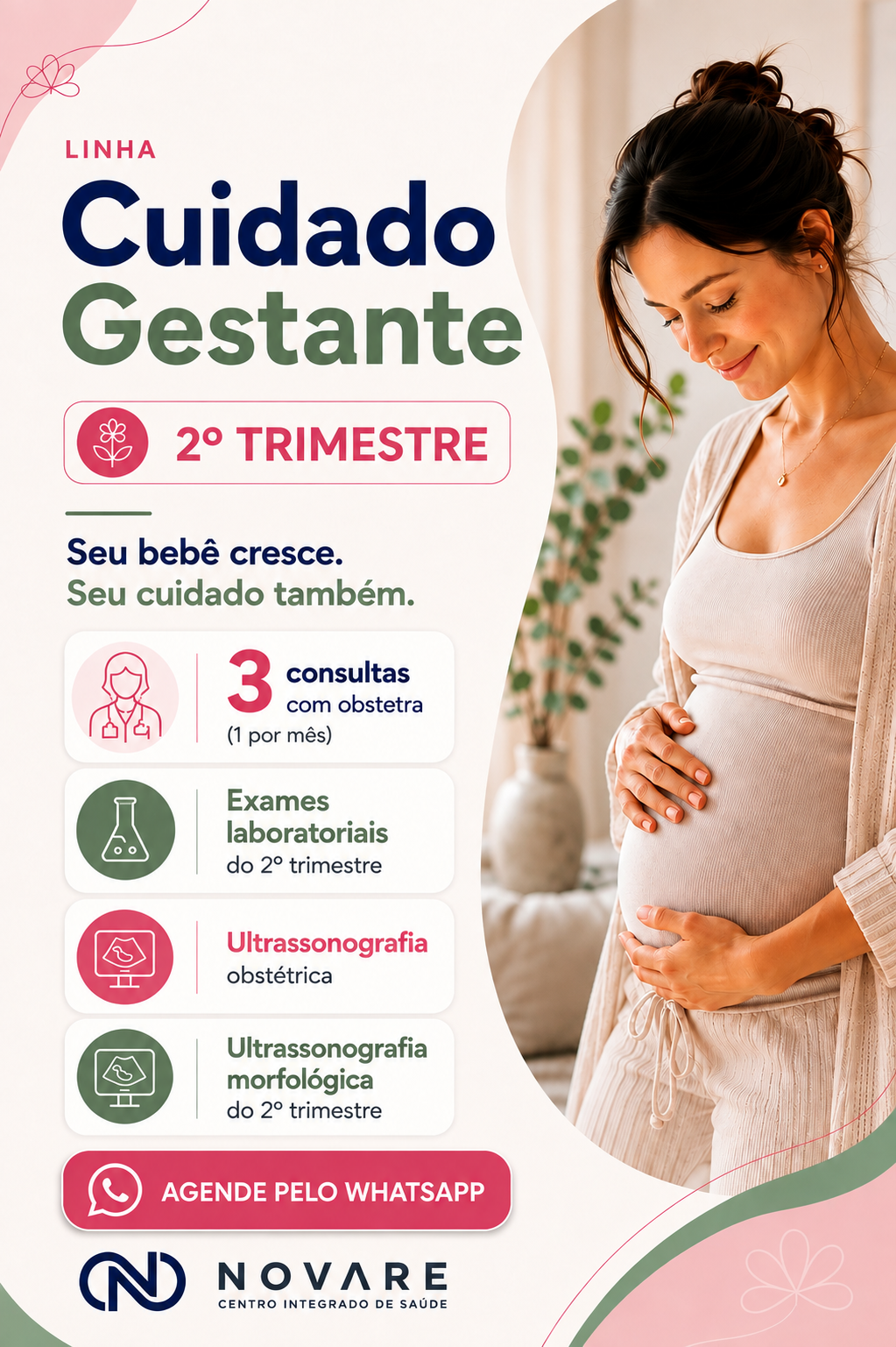 Linha Cuidado Gestante — 2º Trimestre na Novare em Tatuí/SP