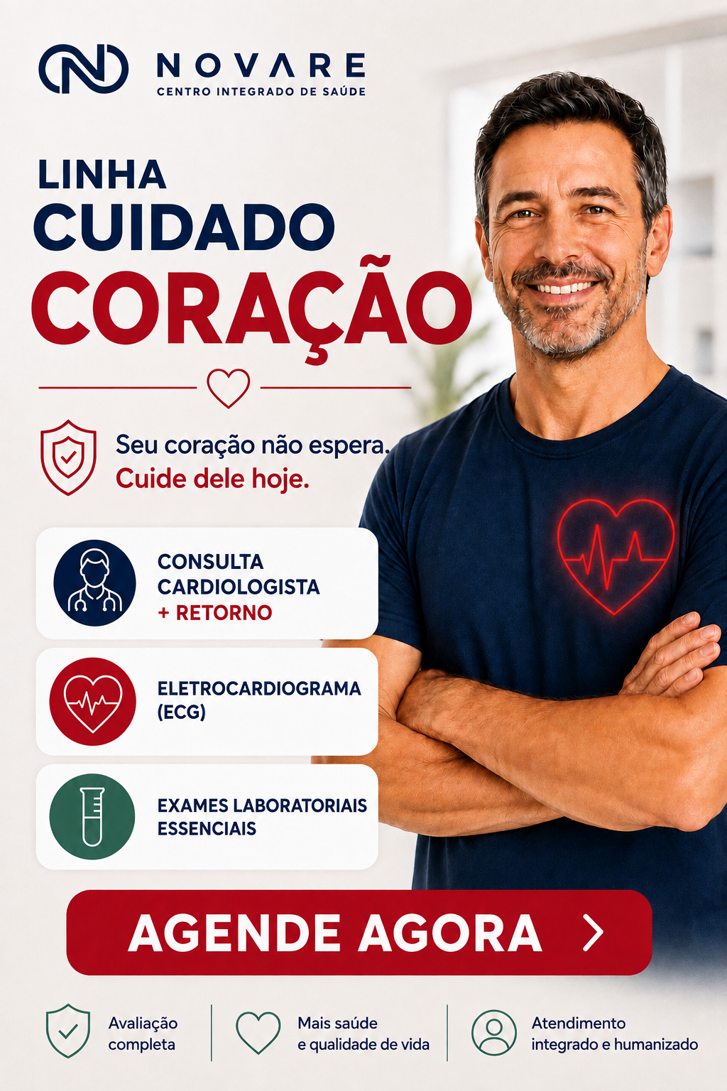 Arte da Linha Cuidado Coração da Novare em Tatuí/SP
